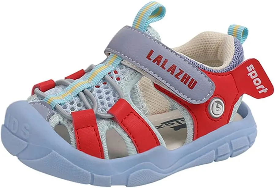 Toddler Boys Summer Sandals Girls Sport Sandals Kids Closed-Toe Outdoor Athletic Strap Beach Water Shoes