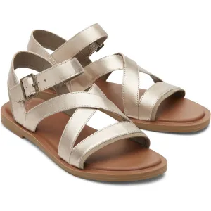 TOMS Women's Sloane Sandal in Light Gold