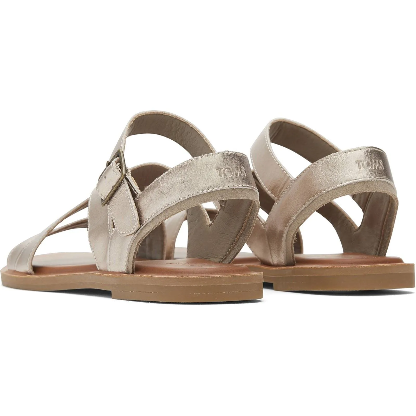 TOMS Women's Sloane Sandal in Light Gold