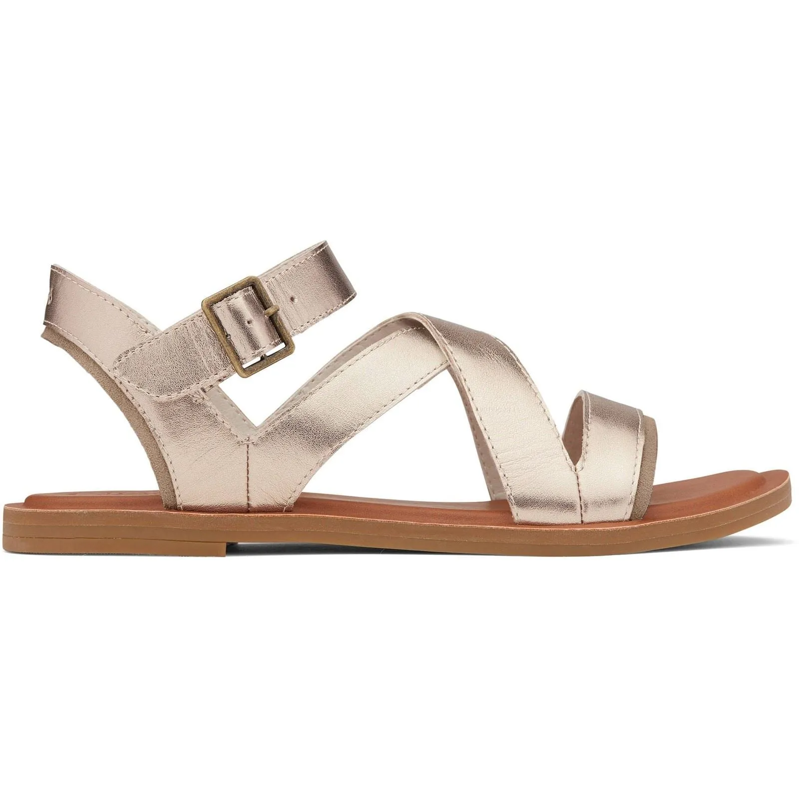 TOMS Women's Sloane Sandal in Light Gold