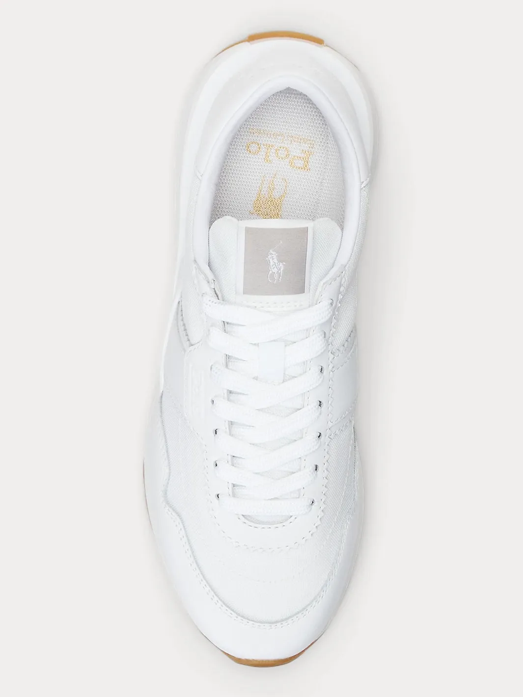 TRAIN 89 LEATHER AND OXFORD SNEAKER Hvit