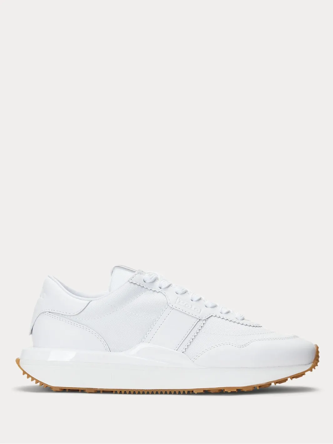 TRAIN 89 LEATHER AND OXFORD SNEAKER Hvit