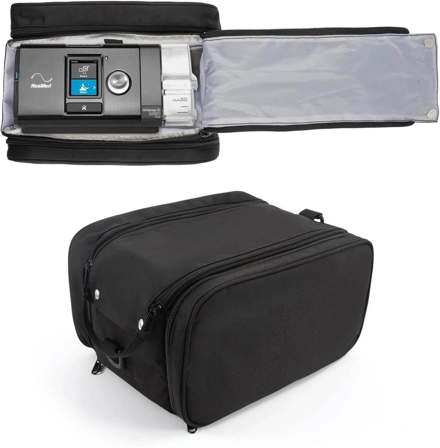 Travel Bag Compatible with ResMed AirSense 11, AirSense 10, AirSense 10 elite, AirStart 10, Philips Dreamstation, 3B Medical Luna G3 Machine Equipment Supplies Travel Size Carrying Case 12"x8.7"x6.9"
