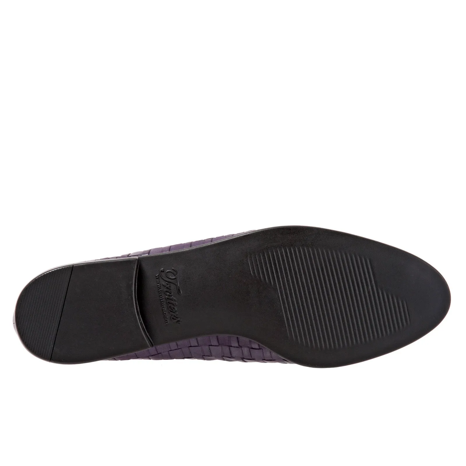Trotters Liz T5158-760 Womens Purple Narrow Leather Loafer Flats Shoes