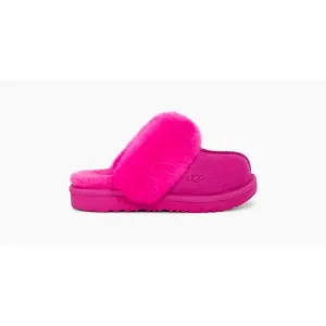 UGG COZY II Kids Suede Slippers Rock Rose
