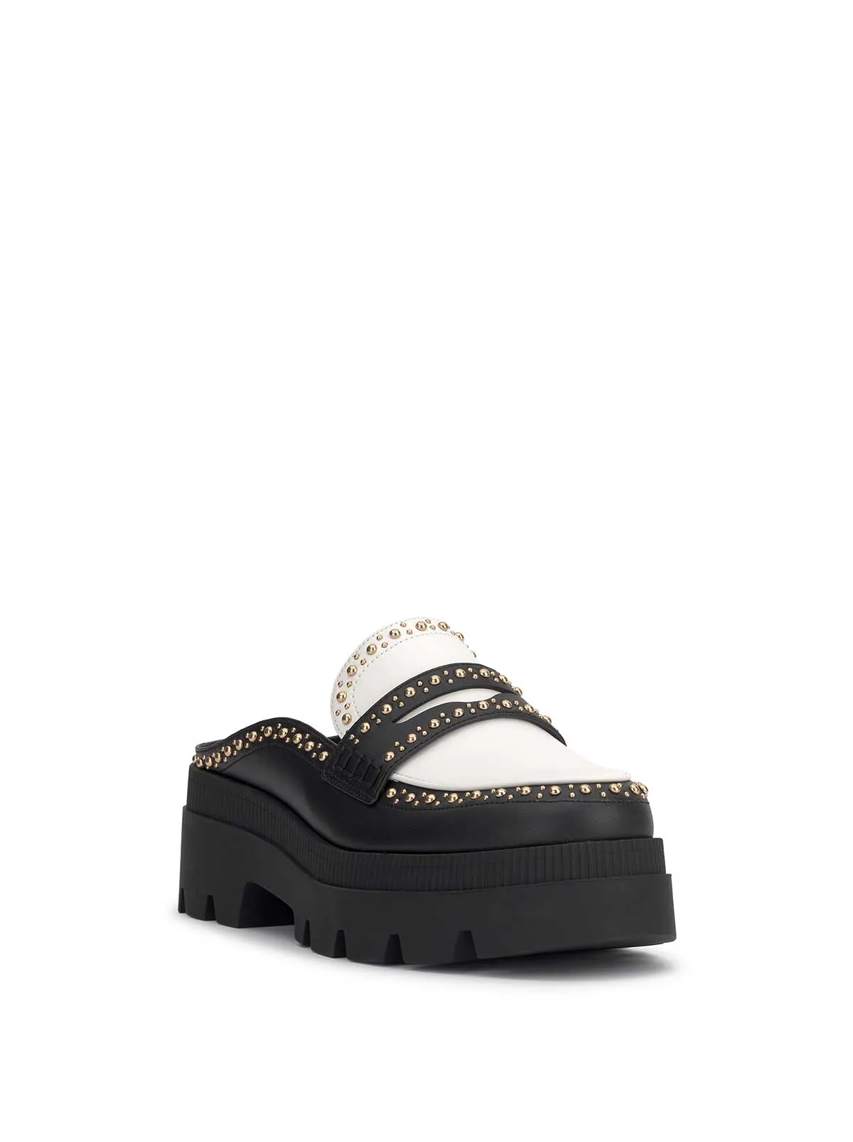 Uma Slip On Loafer in Black & White