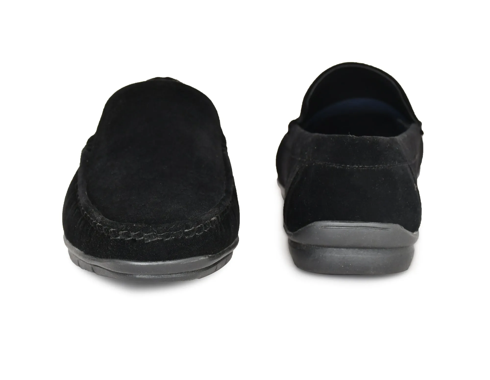 Velvet Pull-on Loafer for Men  Black