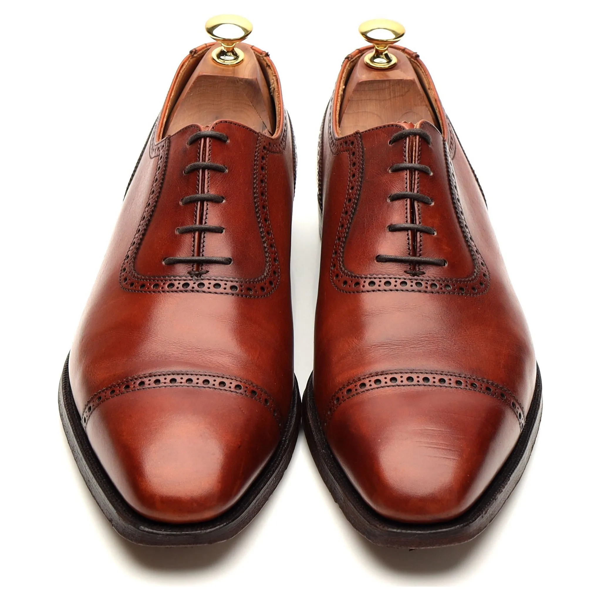 'Westbourne' Tan Brown Leather Oxford UK 9 E
