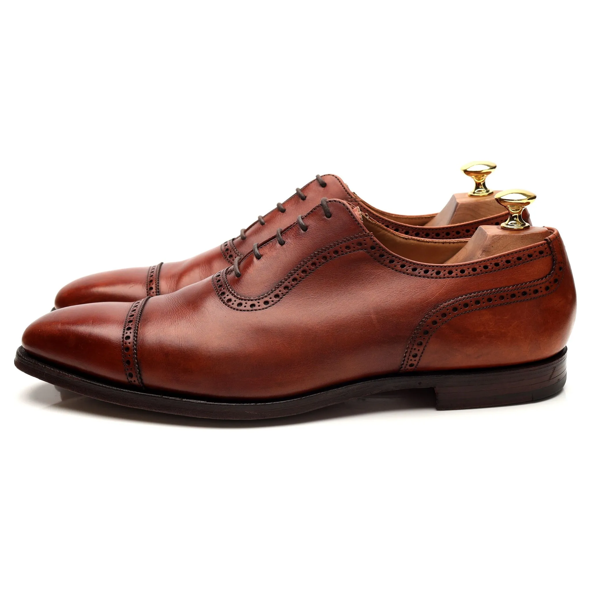 'Westbourne' Tan Brown Leather Oxford UK 9 E