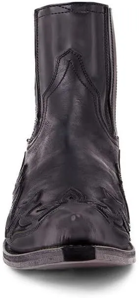 Western Cowboy Boots Breathable Casual Comfortable High top Embroidered Pointed Toe Stitched Oxford Boots
