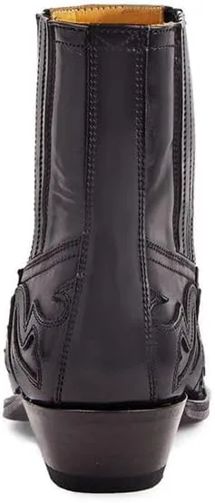 Western Cowboy Boots Breathable Casual Comfortable High top Embroidered Pointed Toe Stitched Oxford Boots