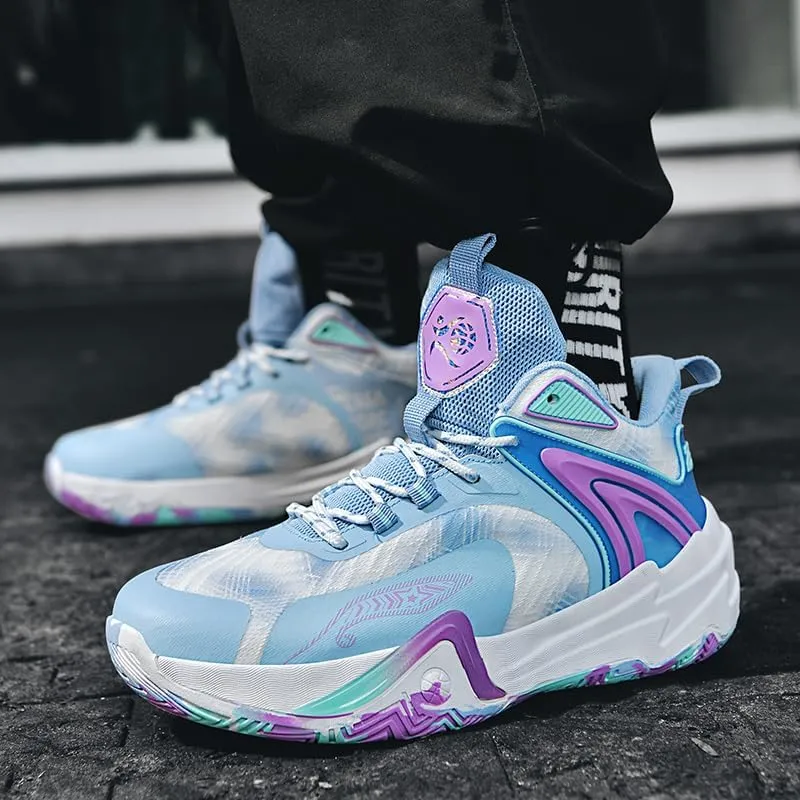 Women Mens Basketball Shoes Fashion Unisex Sport Shoes Breathable Non-Slip Outdoor Casual Lightweight Athletic Walking Running Sport Volleyball Shoes