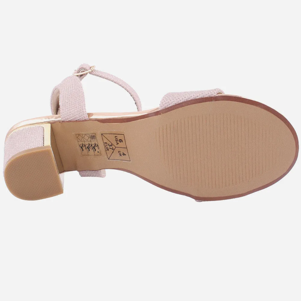 Women "Susan" Block Heel Adjusting Buckle Sandals