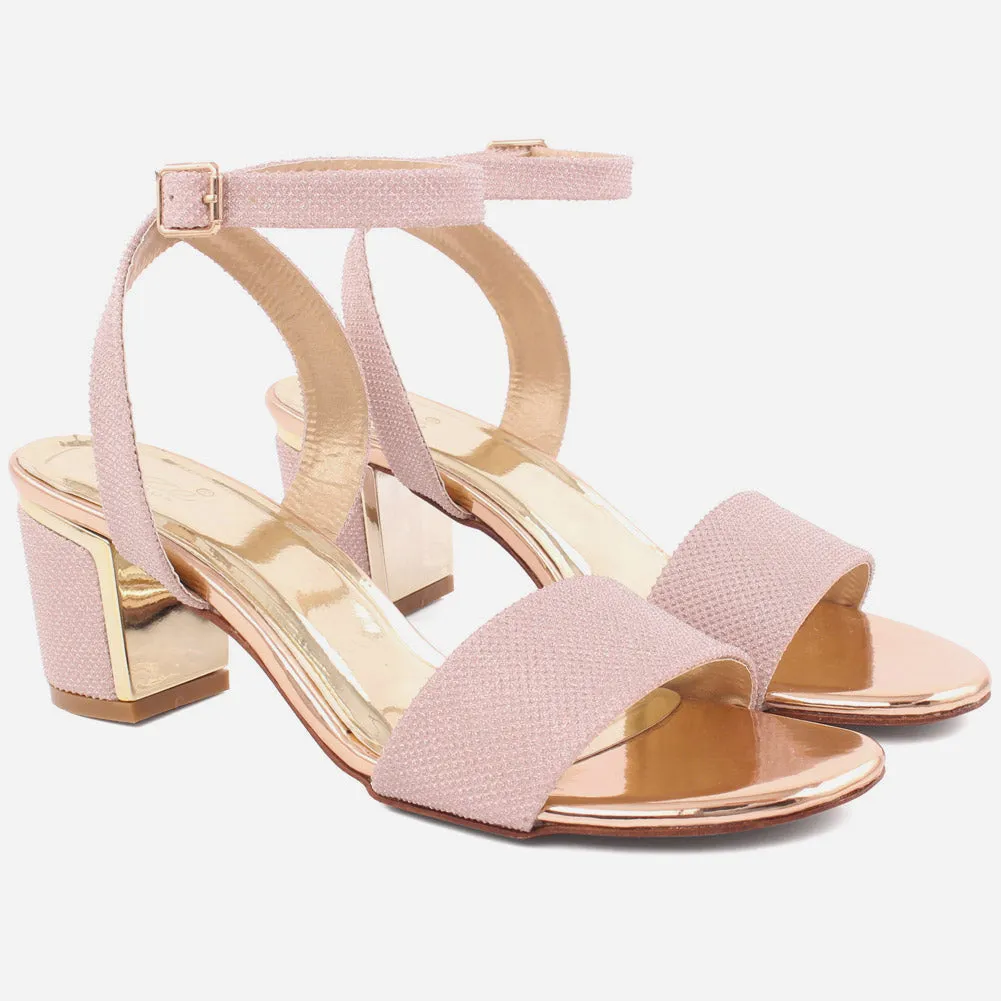 Women "Susan" Block Heel Adjusting Buckle Sandals