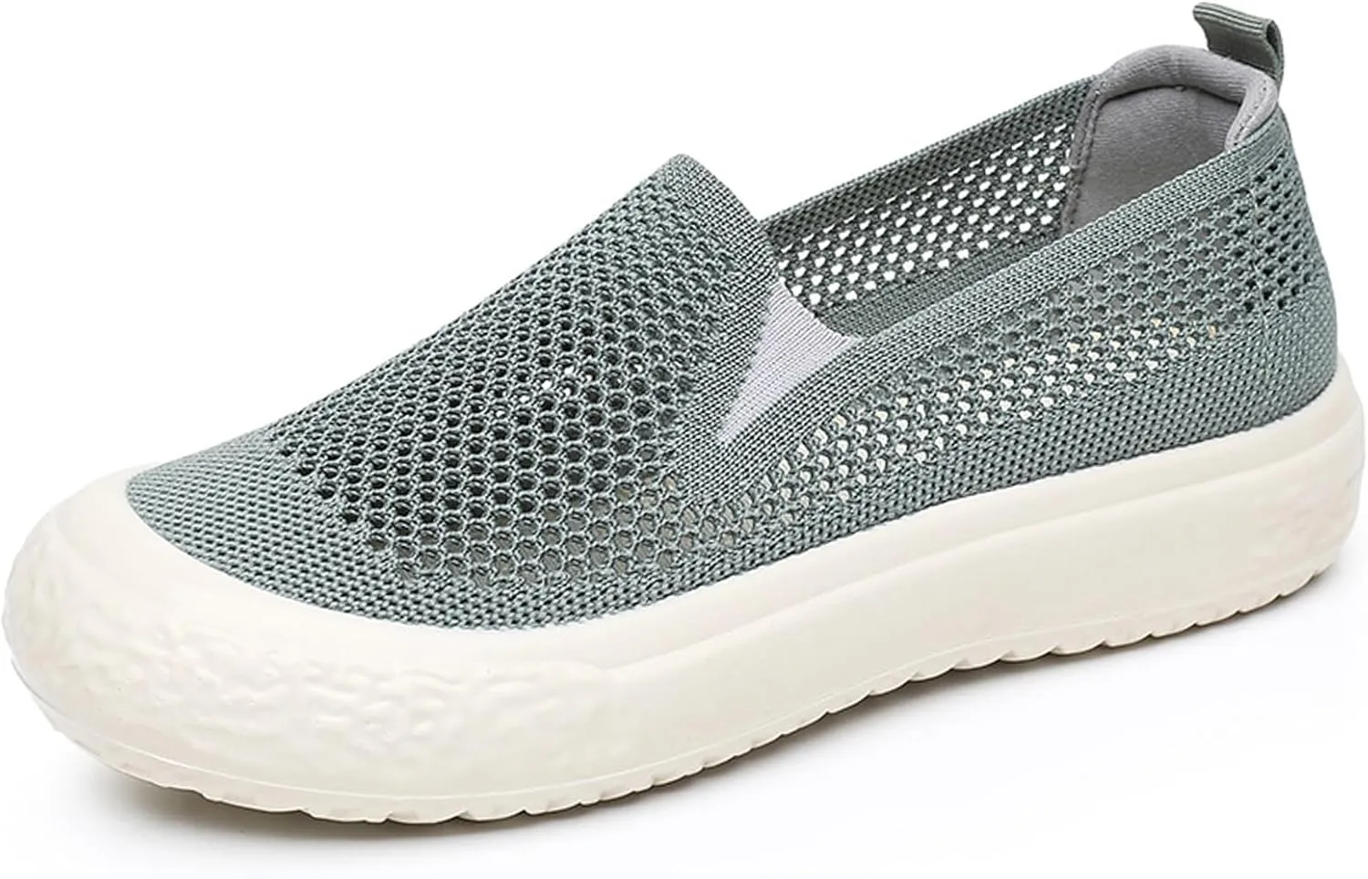 Women's Breathable Mesh Hollow Slip-On Loafers Comfortable Lightweight Casual Walking Shoes Summer Outdoor Non-Slip Versatile Fisherman's Shoes