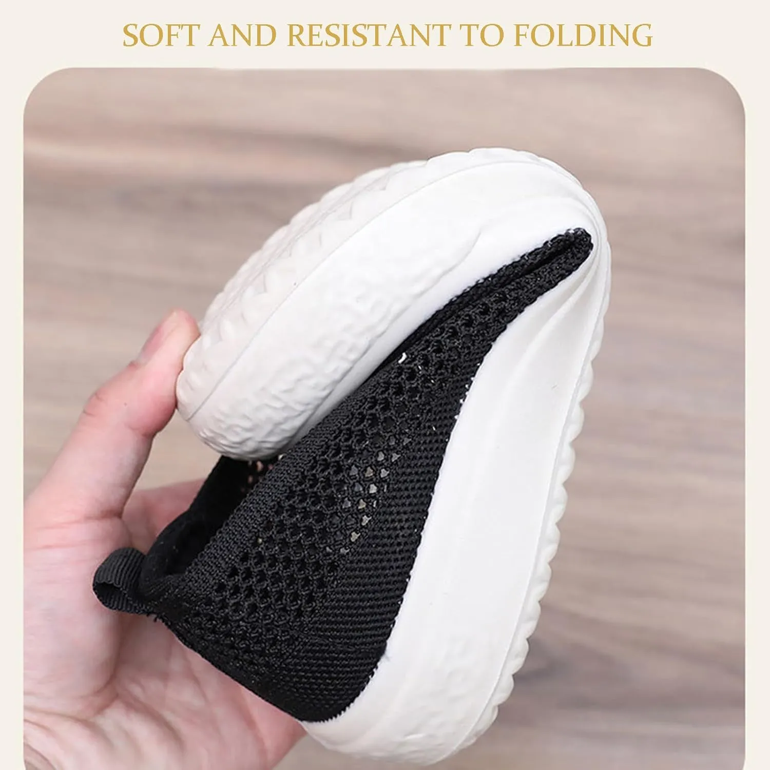 Women's Breathable Mesh Hollow Slip-On Loafers Comfortable Lightweight Casual Walking Shoes Summer Outdoor Non-Slip Versatile Fisherman's Shoes