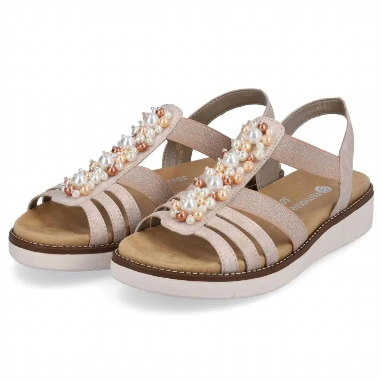 Women's Jocelyn 47 Leather Sandal In Rose Gold