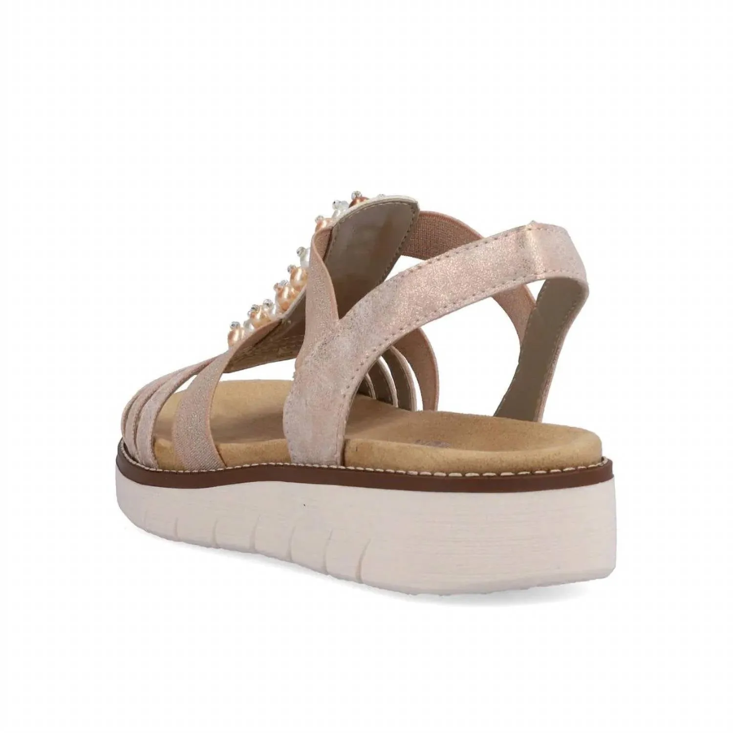 Women's Jocelyn 47 Leather Sandal In Rose Gold