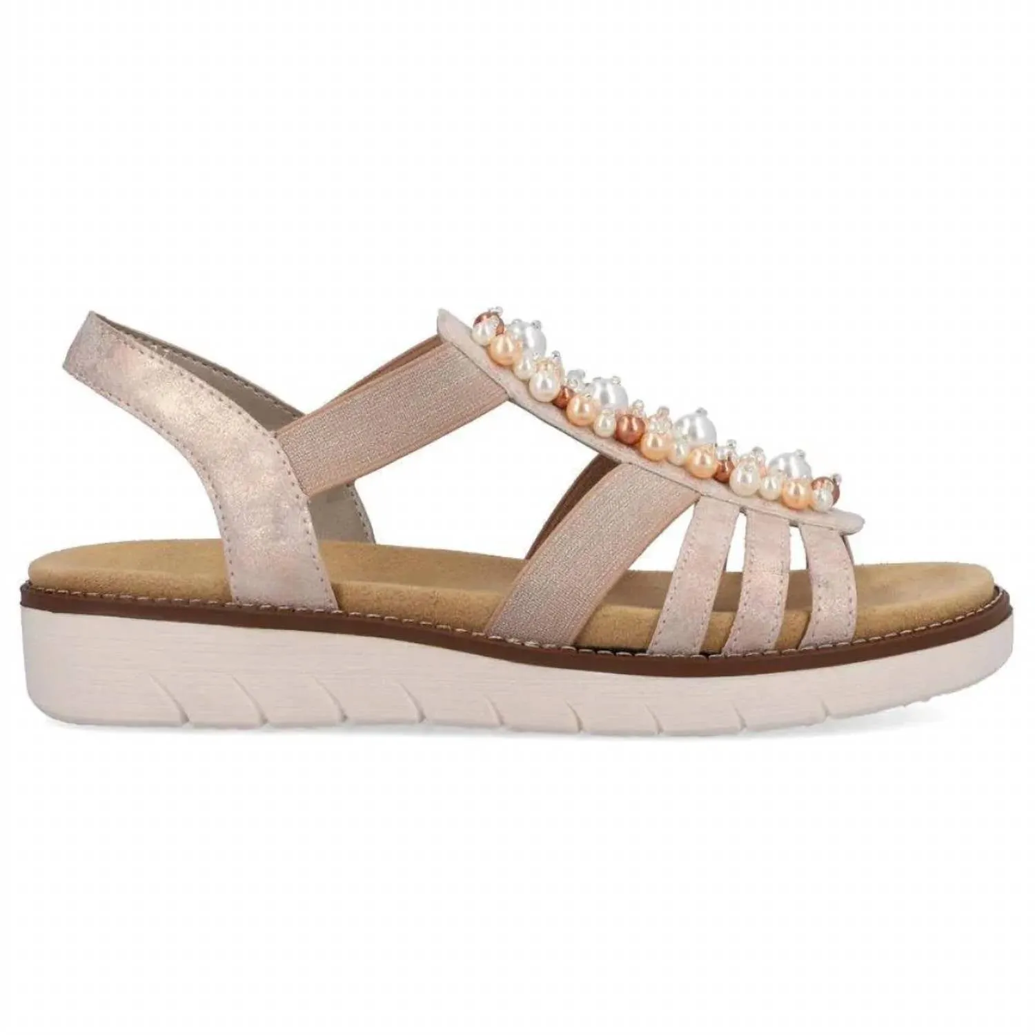 Women's Jocelyn 47 Leather Sandal In Rose Gold