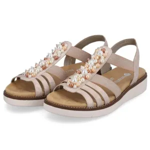 Women's Jocelyn 47 Leather Sandal In Rose Gold