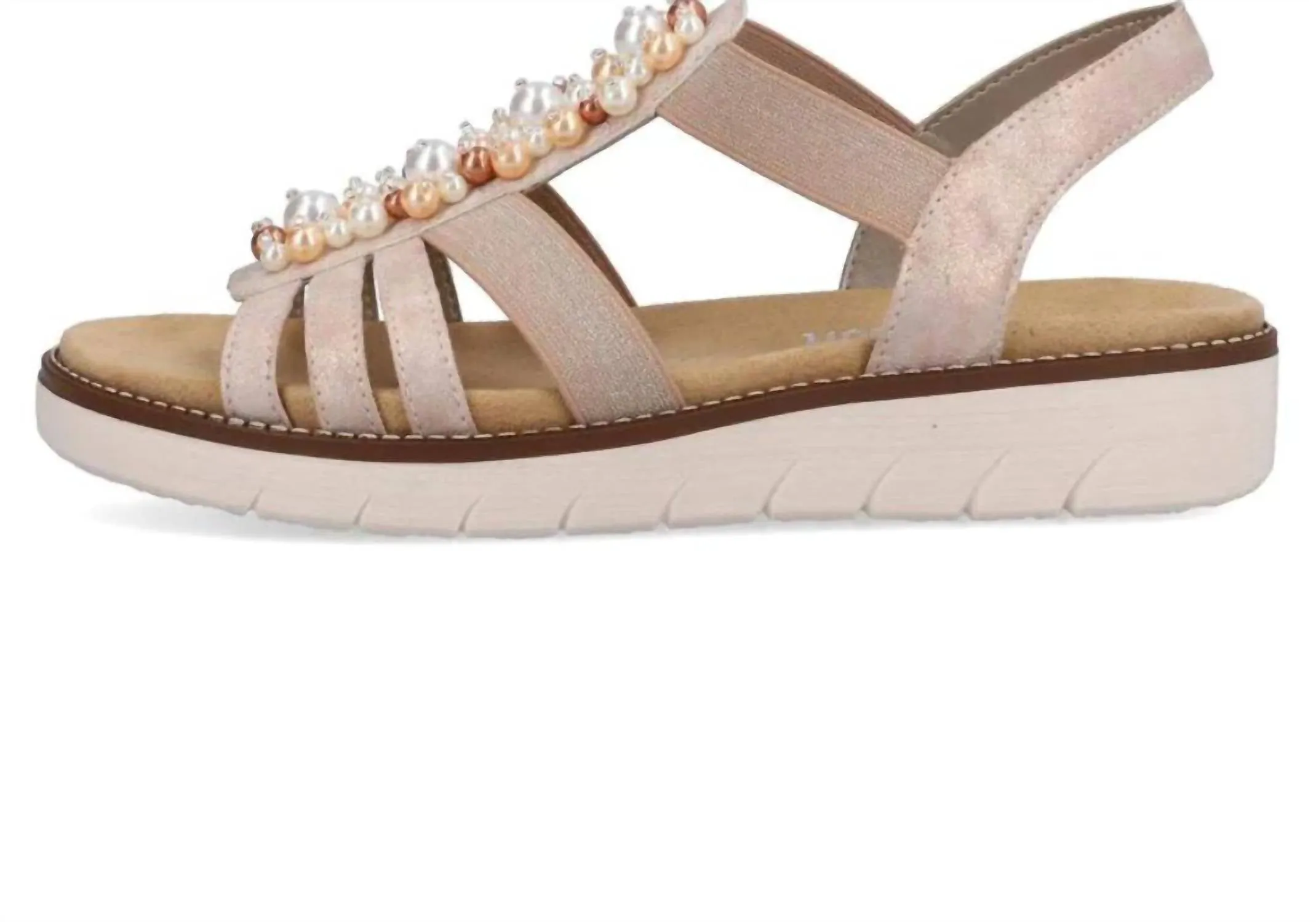 Women's Jocelyn 47 Leather Sandal In Rose Gold