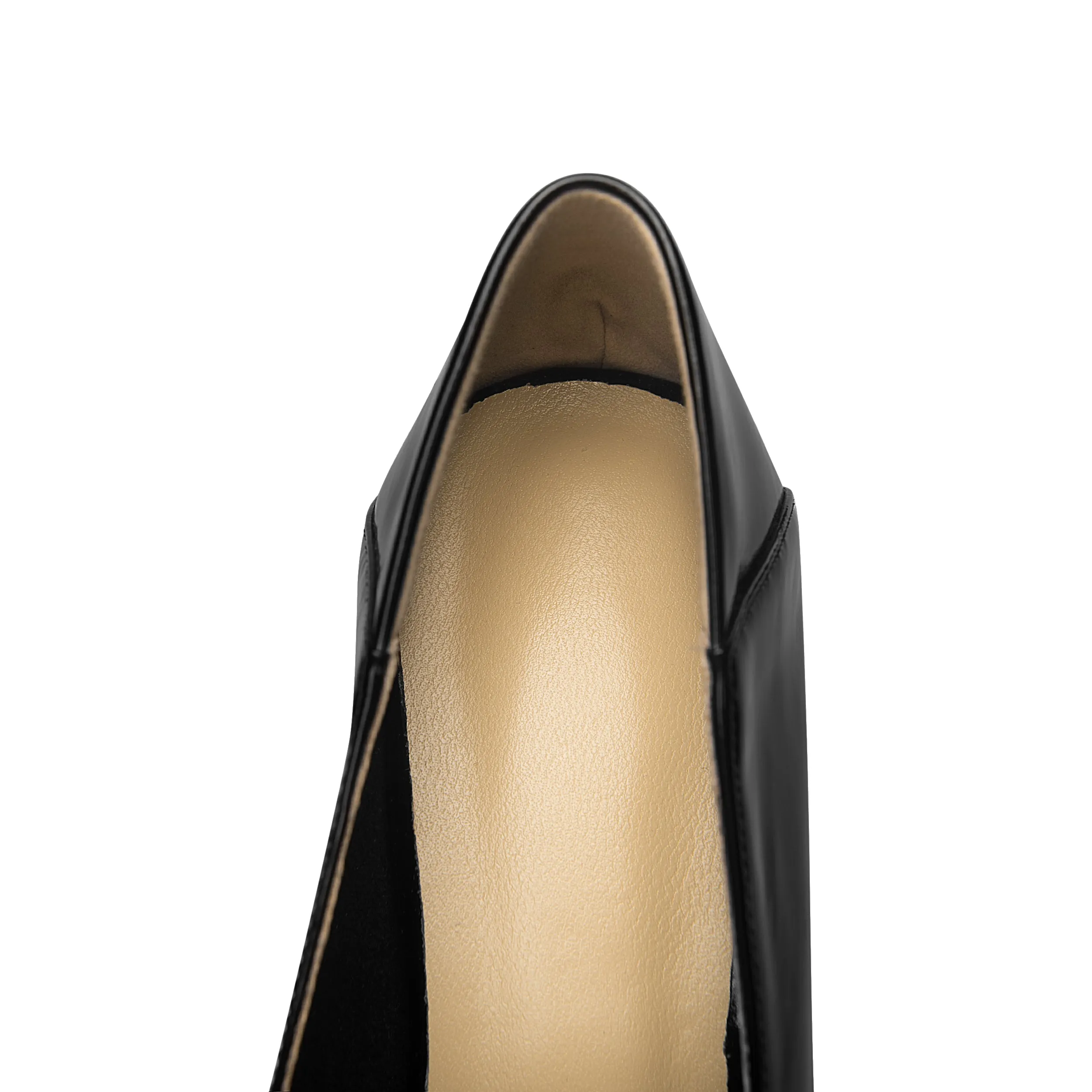 Women's Patent Leather Stylish Medium Heel Block Heel Slip-On Loafers