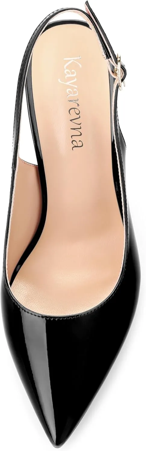 Women's Pointed Toe Slingback Heels, High Heel Shoes for Women