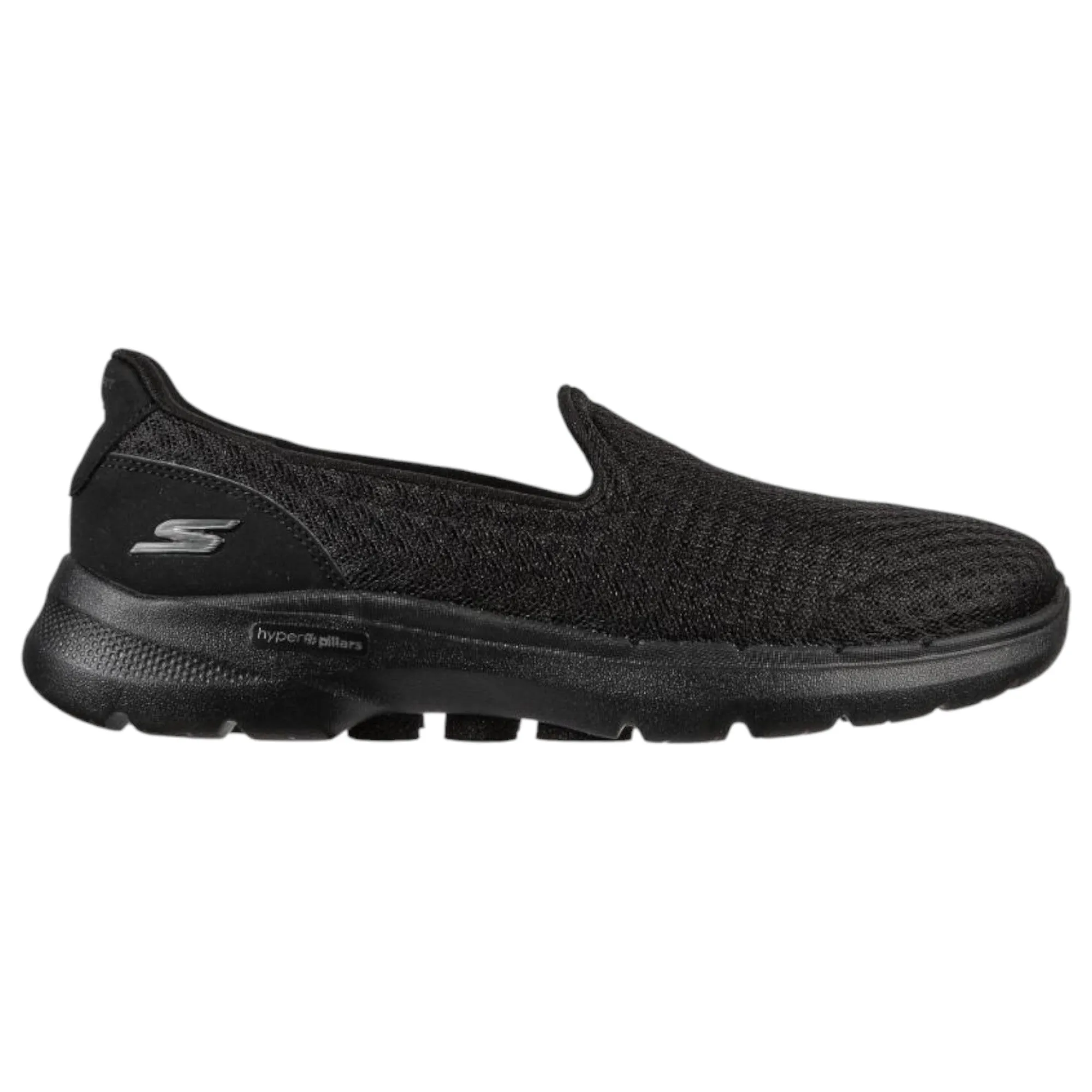 Womens Skechers Go Walk 6 - Big Splash Black/Black Walking Shoes