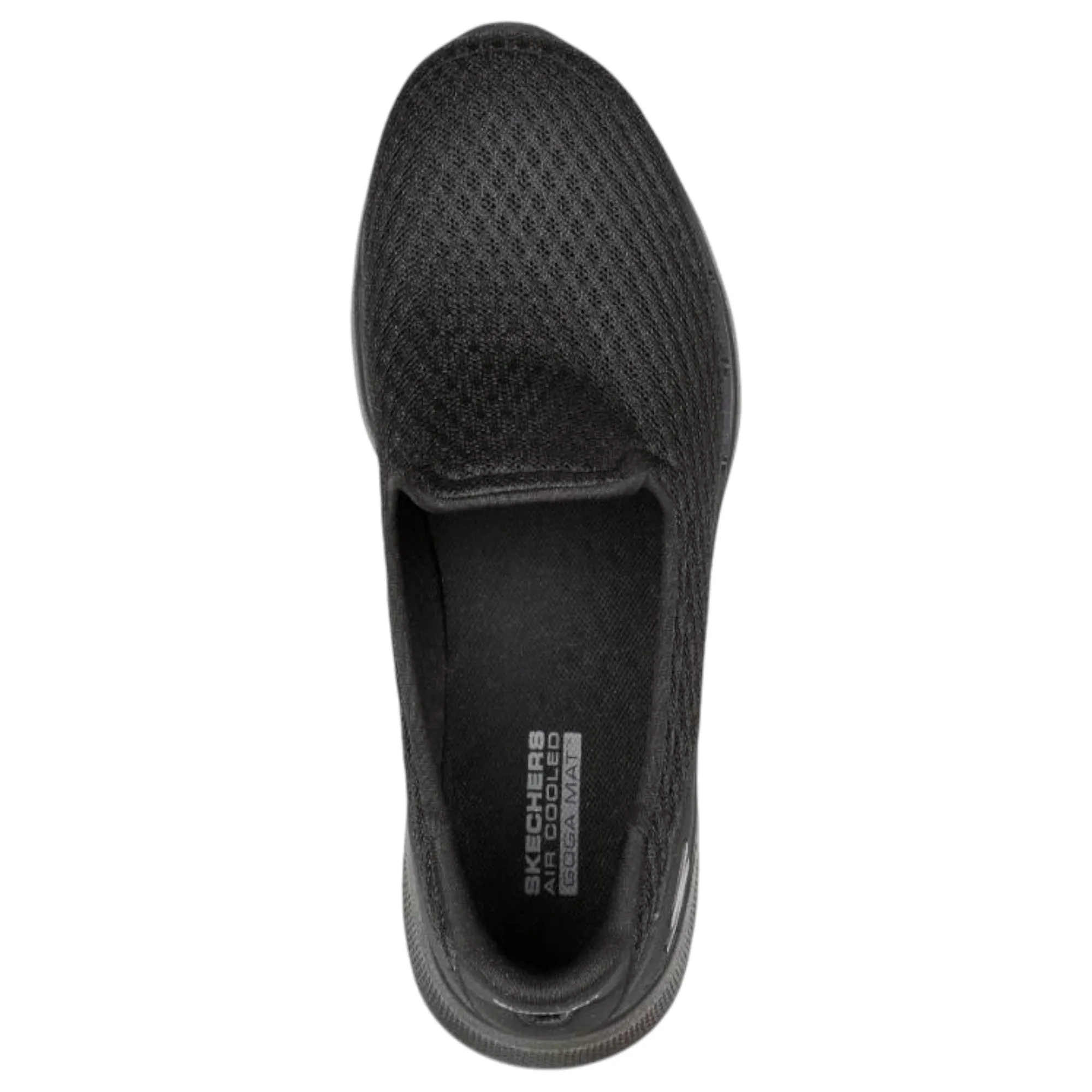 Womens Skechers Go Walk 6 - Big Splash Black/Black Walking Shoes