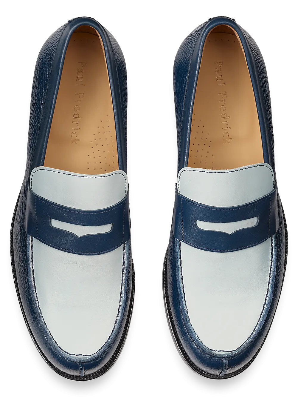 Wyatt Penny Loafer - Light Blue/blue