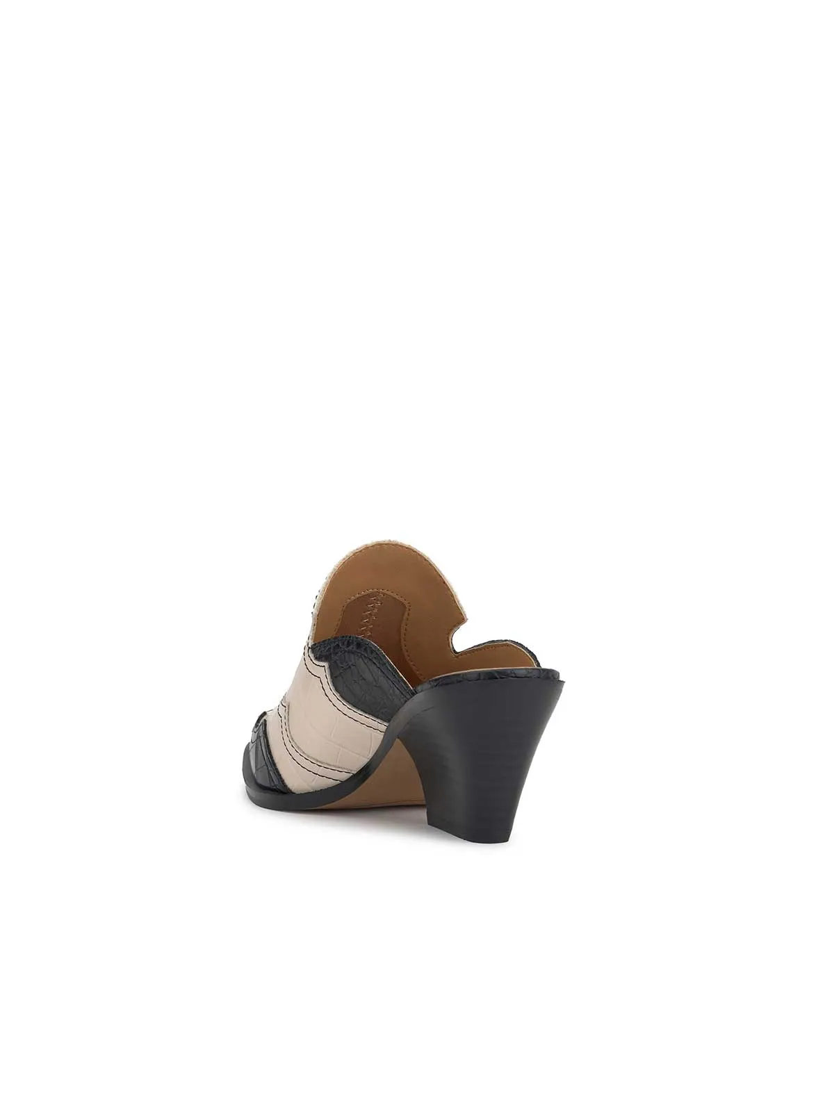 Zurina Heeled Mule in Two-Tone